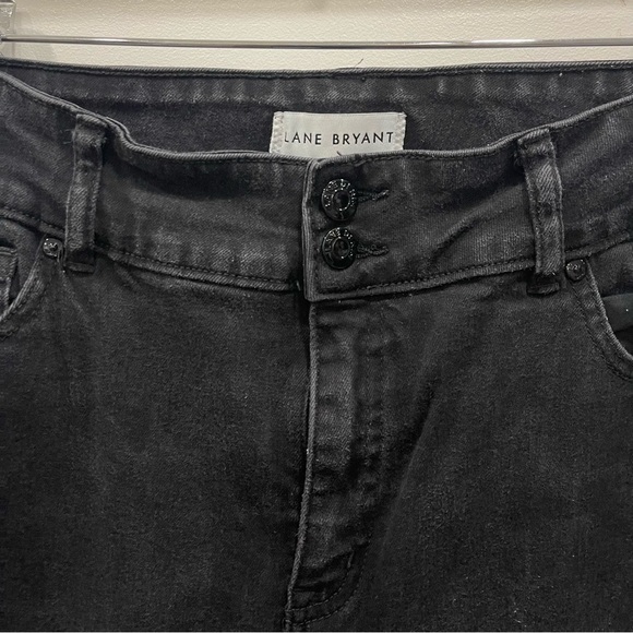Lane Bryant Magic Waistband Tighter Tummy High Rise Boot Jeans Washed Black 18 - Picture 4 of 10